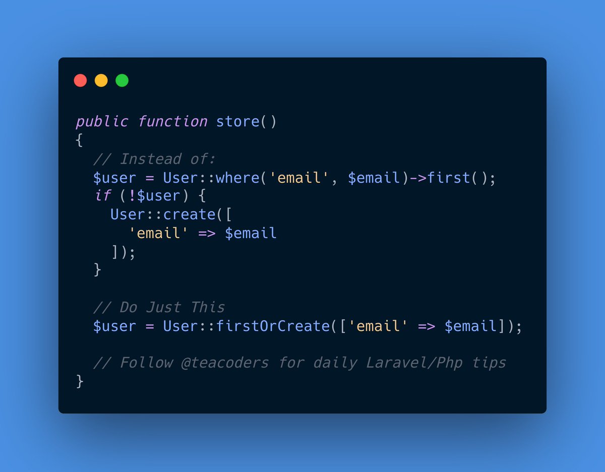 Create a model when firstOrCreate finds no match