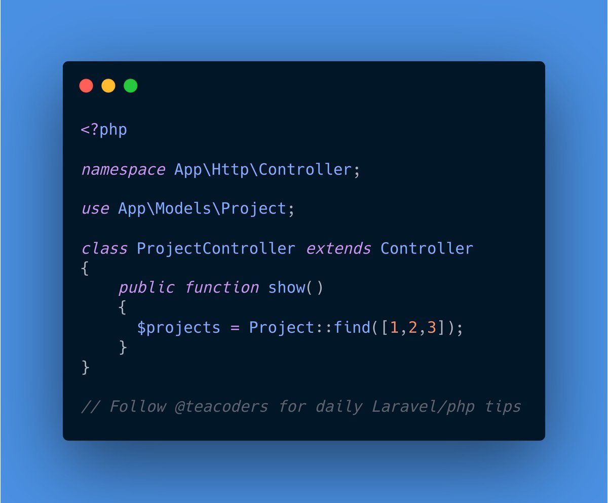 Find models by an array of primary keys